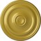 Ekena Millwork Devon Ceiling Medallion (Fits Canopies up to 3 5/8"), Hand-Painted Rich Gold, 15 3/4"OD x 1 1/2"P CM15DERGS - alternate 1